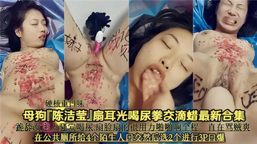 陈洁莹母狗调教：扇耳光喝尿拳交滴蜡极限合集